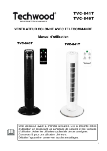Mode d’emploi Techwood TVC-841T Ventilateur