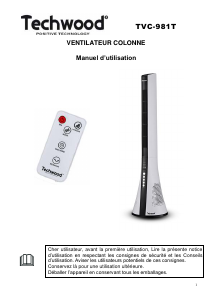 Mode d’emploi Techwood TVC-981T Ventilateur
