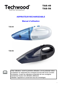 Mode d’emploi Techwood TAS-49 Aspirateur à main