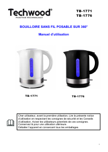 Mode d’emploi Techwood TB-1771 Bouilloire