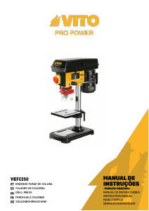 Manual de uso Vito VIEFC350 Taladro de columna