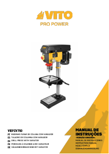 Manual de uso Vito VIEFCV750 Taladro de columna