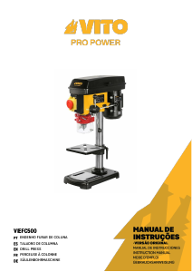 Manual de uso Vito VIEFC500 Taladro de columna