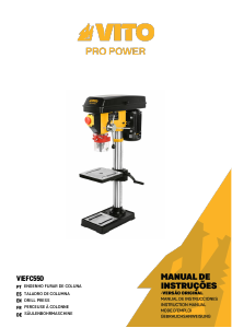 Manual de uso Vito VIEFC550 Taladro de columna