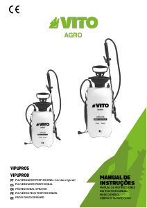 Manual Vito VIPUPRO8 Pulverizador para jardim