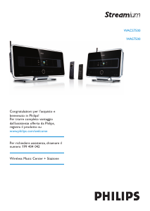 Manuale Philips WAS7500 Streamium Lettore multimediale