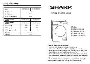Hướng dẫn sử dụng Sharp ES-FM90CB-SB Máy giặt
