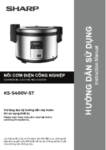 Hướng dẫn sử dụng Sharp KS-5400V-ST Nồi cơm điện