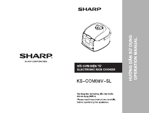 Hướng dẫn sử dụng Sharp KS-COM08V-SL Nồi cơm điện