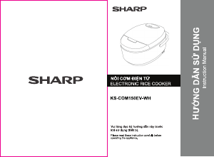 Hướng dẫn sử dụng Sharp KS-COM150EV-WH Nồi cơm điện