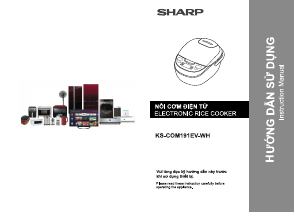 Handleiding Sharp KS-COM191EV-WH Rijstkoker