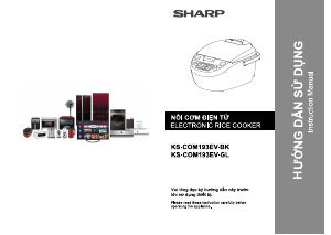 Hướng dẫn sử dụng Sharp KS-COM193EV-BK Nồi cơm điện