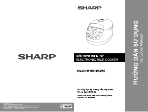 Handleiding Sharp KS-COM195HV-WH Rijstkoker