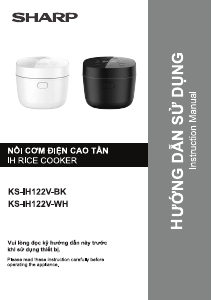 Hướng dẫn sử dụng Sharp KS-IH122V-BK Nồi cơm điện