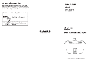 Hướng dẫn sử dụng Sharp KSH-228SNV-SF Nồi cơm điện