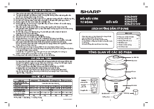 Hướng dẫn sử dụng Sharp KSH-D44V-GR Nồi cơm điện