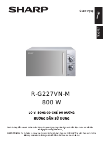 Hướng dẫn sử dụng Sharp R-G227VN-M Lò vi sóng