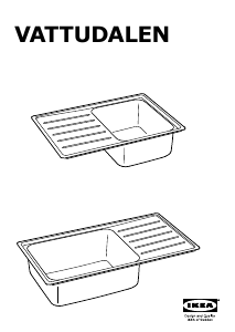 Kasutusjuhend IKEA VATTUDALEN Kraanikauss