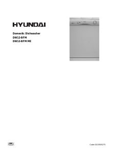 Handleiding Hyundai DW12-BFM ME Vaatwasser