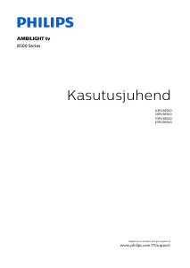 Kasutusjuhend Philips 55PUS8500 LED-teler