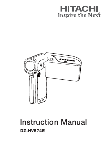 Manual Hitachi DZ-HV574E Camcorder