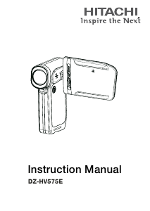 Manual Hitachi DZ-HV575E Camcorder