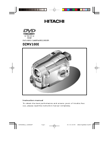 Handleiding Hitachi DZ-MV100E Camcorder