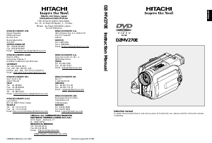 Manual Hitachi DZ-MV270E Camcorder