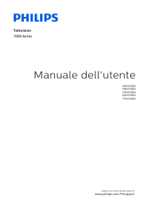 Manuale Philips 65PUS7000 LED televisore