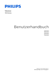 Bedienungsanleitung Philips 65PUS7810 LED fernseher