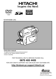 Handleiding Hitachi DZ-MV4000E Camcorder