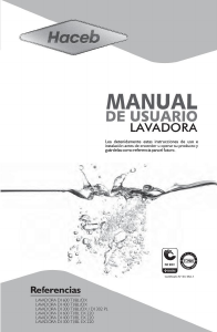 Manual de uso Haceb D1300 OX Lavadora