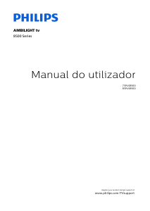 Manual Philips 75PUS8500 Televisor LED