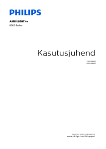 Kasutusjuhend Philips 75PUS8500 LED-teler