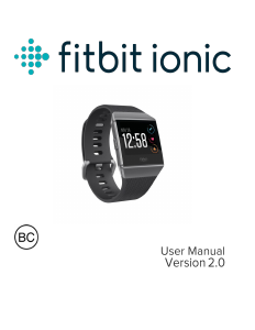 Handleiding Fitbit Ionic Sporthorloge