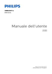 Manuale Philips 85PUS8500 LED televisore