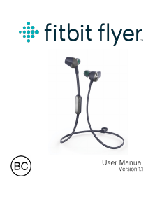 Manual Fitbit Flyer Headphone