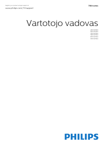 Vadovas Philips 43PUS7304 LED televizorius