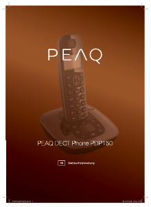 Bedienungsanleitung PEAQ PDP150 Schnurlose telefon