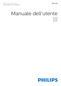Manuale Philips 50PUS8505 LED televisore