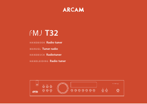 Bedienungsanleitung Arcam T32 Tuner