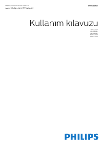 Kullanım kılavuzu Philips 58PUS8505 LED televizyon