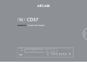 Bedienungsanleitung Arcam CD37 CD-player