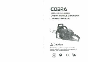 Manual Cobra CS420 Chainsaw