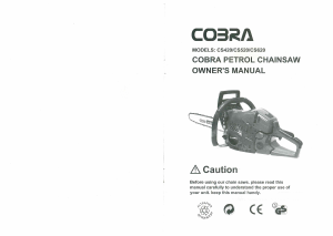 Manual Cobra CS520 Chainsaw