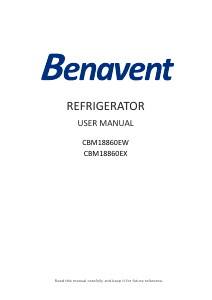 Bruksanvisning Benavent CBM18860EX Kyl-frys