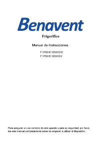 Bruksanvisning Benavent F1PBHE18560DW Kylskåp
