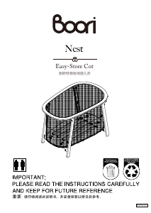 Bruksanvisning Boori Nest Spjälsäng