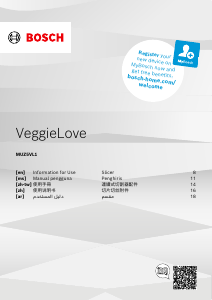 Panduan Bosch MUM5XW49G VeggieLove Pengolah Makanan