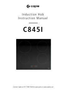 Handleiding Caple C845I Kookplaat